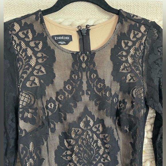 Bebe Lace long Sleeve Dress - Picture 4 of 4
